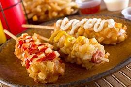 Korean corn dog image.